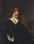 Frans Hals Portrait of a Young Man Holding a Glove oil painting